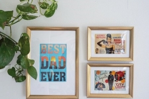 インテリアにも大変身!プチプラ額縁で飾るメッセージカード