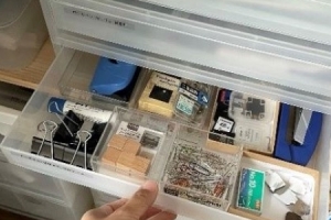 小物収納のお悩みは薄型引出で解決!無印良品のポリプロピレン引出式収納