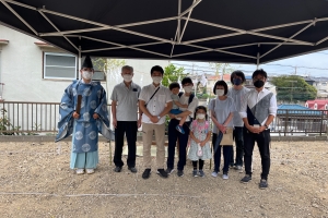 八千代市 K様邸 地鎮祭の様子