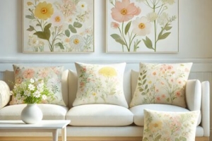 シンプルな空間を小物で模様替え!色を楽しむインテリア